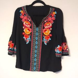 Floral Embroidered Top